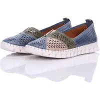 Gemini Damen Slipper blau Größe 41