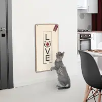 Canadian Cat Company Kratzteppich für Katzen · beige · 80 x 40 cm · mit Wandbefestigung