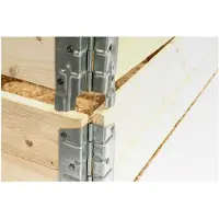 Markenlos 3er Set Palettenrahmen 120 x 80 cm Aufsatzrahmen für Hochbeete, stapelbar, steckbar und faltbar für Kräuter, Gemüse, Blumen und Pflanzen