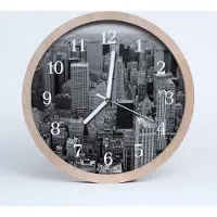 Tulup Holzuhr 20fi cm wanduhr - Stadtgebäude Stadt