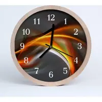 Tulup Holzuhr 20fi cm wanduhr - Abstrakte Kunst