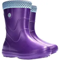 Demar VIBES KINDER GUMMISTIEFEL ISOLIERTE LEICHTE REGENSTIEFEL Größe: 34/35, Herstellerfarbe: Violett
