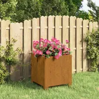 Prolenta Maison Exclusive - Pflanzkübel mit Beinen Rostig 30x30x30 cm Cortenstahl