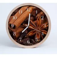 Tulup Holzuhr 30fi cm wanduhr - Vanille Wohnzimmer