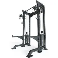 ATLETICA R8-Bradley | Kabelzugstation | Variant - Kurz | Mit 2x95kg seitlichen Gewichtsblöcken | Sehr stabil und platzsparend