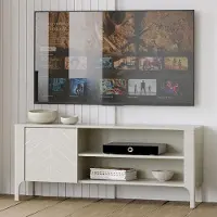 Lomadox Wohnwand inkl. Couchtisch in Kaschmir mit Lowboard & Highboard, 3-teilig MAZARA-161