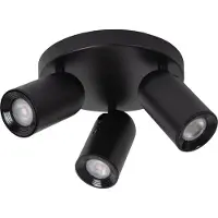 Licht-Erlebnisse Spot Metall GU10 verstellbar Schwarz 3-flammig Modern