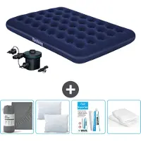 Bestway Luftmatratze - Doppelbett - 137 x 191 x 22 cm - Blau - Inklusive Zubehör