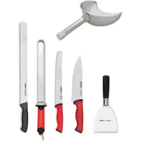 Pirge Kebab Messer Set für Gyros Shop - Dönermesser Set 6 TLG