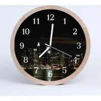 Tulup Holzuhr 20fi cm wanduhr - Stadtgebäude Stadt