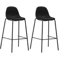 vidaXL Barhocker 2 Stk. Schwarz Stoff , Barhocker Design 2024