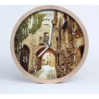 Tulup Holzuhr 30fi cm wanduhr - Gasse Architektur