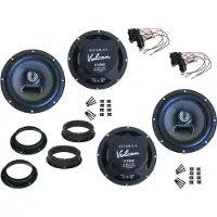 DSX Hifonics Lautsprecher Set für VW Sharan 7N Bj 10-15 Tür vorne hinten 360 Watt