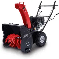 Scheppach Benzin-Schneefräse ST570 | 4-Takt-Benzinmotor mit 4,1 kW / 5,6 PS | 57cm Breite / 53,5 cm Höhe | 6 m Wurfweite | Radantrieb | 8 Gänge