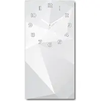 Tulup Wanduhr aus Glas – 30x60 cm - Glasbild - Glasuhr - Gehärtetes Glas -Abstraktion Hintergrund