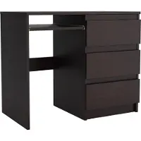 Masseno Schreibtisch VALERIO 90x50x76 cm Bürotisch Computertisch, Wengefarben