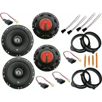 DSX JBL Lautsprecher Set für Audi A4 B6 8E Bj 00- 04 Tür vorne hinten Bügel