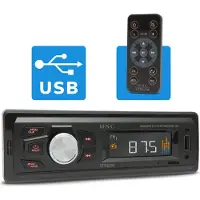 HomeShopXL MNC "Stream" 1 DIN Autoradio - FM, USB, AUX und microSD, Kompakt mit Farbdisplay [39709]