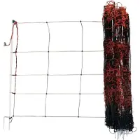 Kerbl TitanLight Schafnetz Doppelspitze – 50 m x 90 cm (Orange/Schwarz)