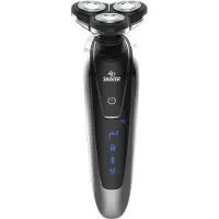 Douself Elektrorasierer fuer Maenner, 4D-Schwimmkopfrasierer mit Betriebsanzeige, wiederaufladbar, vielseitiger Gesichts-/Nasenhaarschneider, wasserdicht, fuer die Nass- und Trockenanwendung
