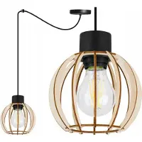 Light11 HOME Moderne Led-Deckenhängelampe Aus Holz