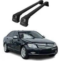Omac Dachträger Grundtäger für Mercedes Citan W415 2012-2021 75kg Schwarz Alu 2tlg