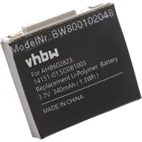 VHBW Akku kompatibel mit GN Netcom GN9125, GN-NORDKOM GN9120 Wireless Headset Kopfhörer (340 mAh, 3,7 V, Li-Polymer)