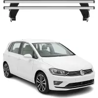 Menabo Dachträger Grundtäger für VW Golf Sportsvan 2014-2020 50kg Alu Silber 2x