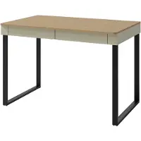 Masseno SCHREIBTISCH MURO 125x63x74,5 cm Bürotisch Computertisch, Beige