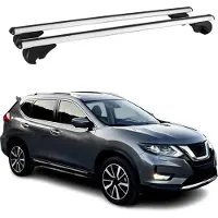 Omac Dachträger Grundtäger für Nissan X-Trail 2013-2021 75kg Aluminium Silber 2 tlg