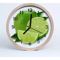 Tulup Holzuhr 20fi cm wanduhr - Limette
