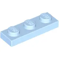 LEGO 1x3 Platte 3623 - 100 Stück Helles Hellblau
