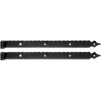 Alberts 846121 Ladenband, gerade, Abschluss Zierspitze, schwarz, Rolle Ø16 mm, Größe 600 x 45 mm, 2er Set