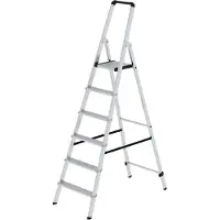 Proregal ML Stufen-Stehleiter einseitig begehbar 6 Stufen