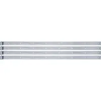 Alberts 862466 Ladenband, gerade, Abschluss gerade, galvanisch blau verzinkt, Rolle Ø16 mm, Größe 1160 x 40 mm, 4er Set