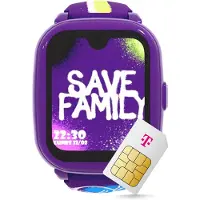 Savefamily Iconic Plus 2 Kinder Smartwatch in Graffiti - Exklusiv mit Telekom Karte