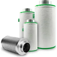 LABT Luft-Filter Flanschgröße 150mm | für 520m³/h Luftumsatz, Luftreiniger, Aktivkohle-, Geruchsfilter - Profi Qualität für Gastronomie, Pflanzenzucht - geruchsneutralisierend, Grow, Staubvorfilter