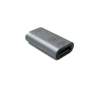 System-S DisplayPort Adapter DP Buchse zu USB 3.1 Typ C Buchse 4K Kabel in Grau