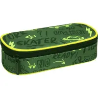 Donau 6777100-85 Schüleretui Motiv New York - oval klein, 21 x 5,5 x 10,5 cm, 1 Fach, ungefüllt