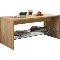 VCM Holz Couchtisch | Sofatisch mit ausreichend Stauraum | Maße ca. H. 40 x B. 90 x T. 40 cm | Wohnzimmertisch – Wisal