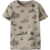 Name it T-Shirt - NmmFille - Chateau Grey - - 4 Jahre (104) - T-Shirts