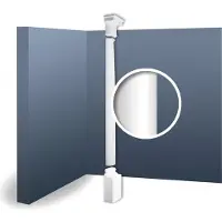 ORAC Decor KD2H LUXXUS Halbsäulen Set Wand-Stuck-Säule antike Rundform | 2,88 m
