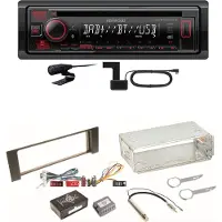 Kenwood KDC-BT450DAB Bluetooth Digitalradio CD Einbauset für Audi A4 B6 B7