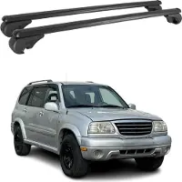 Omtec Dachträger für Suzuki Grand Vitara 1998-2005 Gepäckträger Aluminium Schwarz 2x