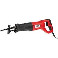 Walter Säbelsäge 850W, Reciprosäge mit 0-2800 Hübe/min, 28mm Hublänge, 115mm Schnitttiefe, drehbarer Griff, LED-Arbeitsleuchte, verstellbarer Sägeschuh, inkl. Holz- und Metallsägeblatt, 2,7kg leicht