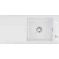 SYSTEMCERAM KeraDomo Spüle SIRO 100 SATIN mit Excenterbedienung