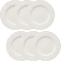 Vivo by Villeroy & Boch vivo - Villeroy & Boch Group Vorteilset 6 Stück Basic White Speiseteller Premium Porcelain weiß 1952772610