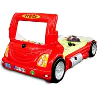 JV Möbel LKW Auto Truck Kinder Kinderbett Jugendbett Bett Betten Kindermöbel Neu rot