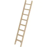 Proregal Stufen-Anlegeleiter Holz ohne Traverse 8 Stufen