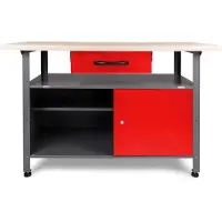 Ondis24 Werkbank "Klaus" Set, höhenverstellbar, ca. 120 x 60 x 85 cm